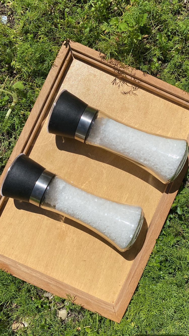 Dolu Tuz Değirmeni / Granül Çankırı kaya tuzu Uzun boy 200Gr