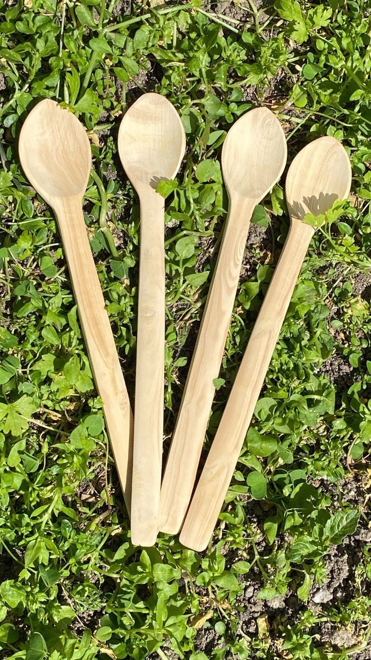 Şimşir kaşık küçük boy uzun / kavanoz boy 17-19cm