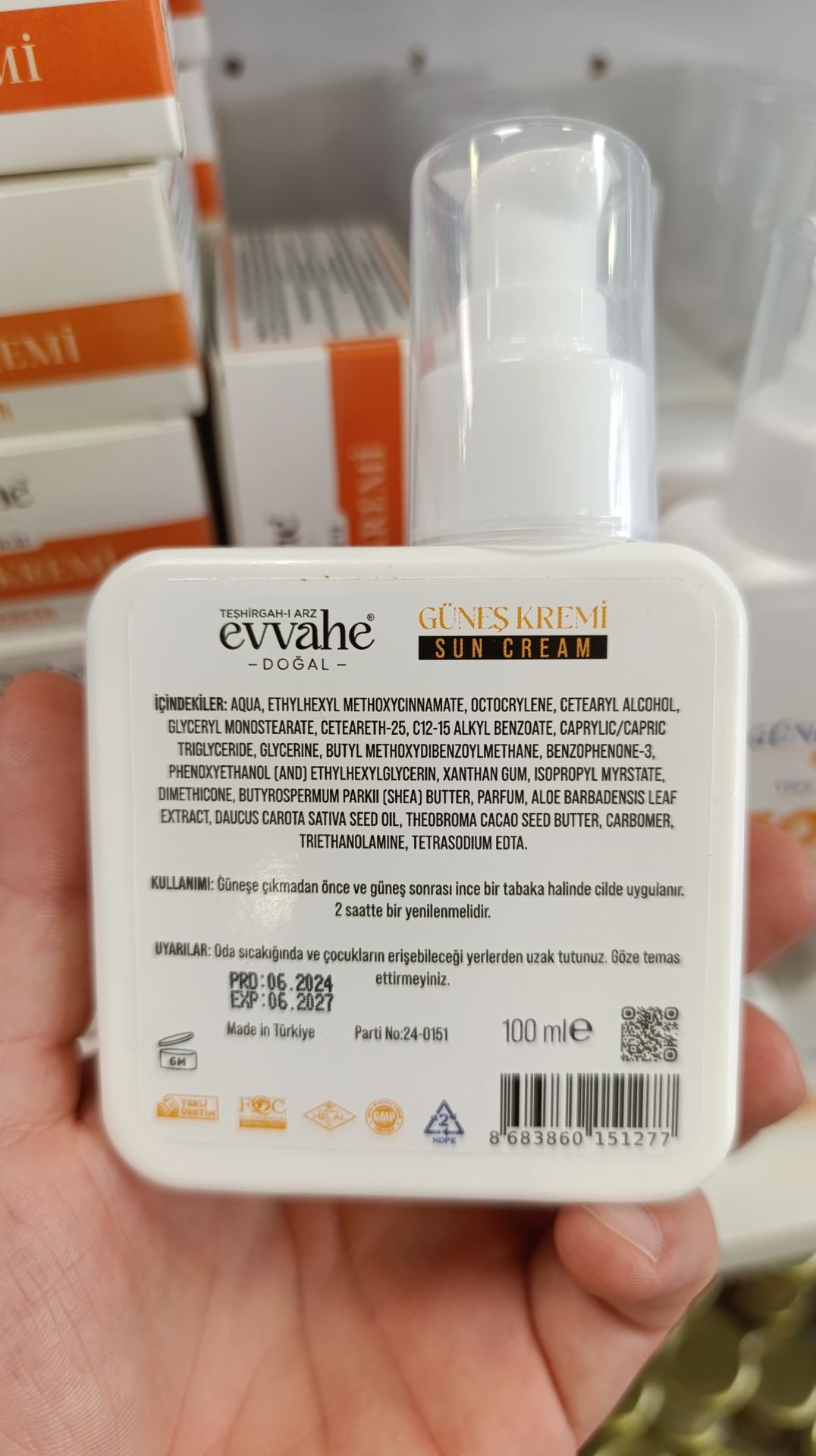 Evvahe Güneş losyonu 100 ml