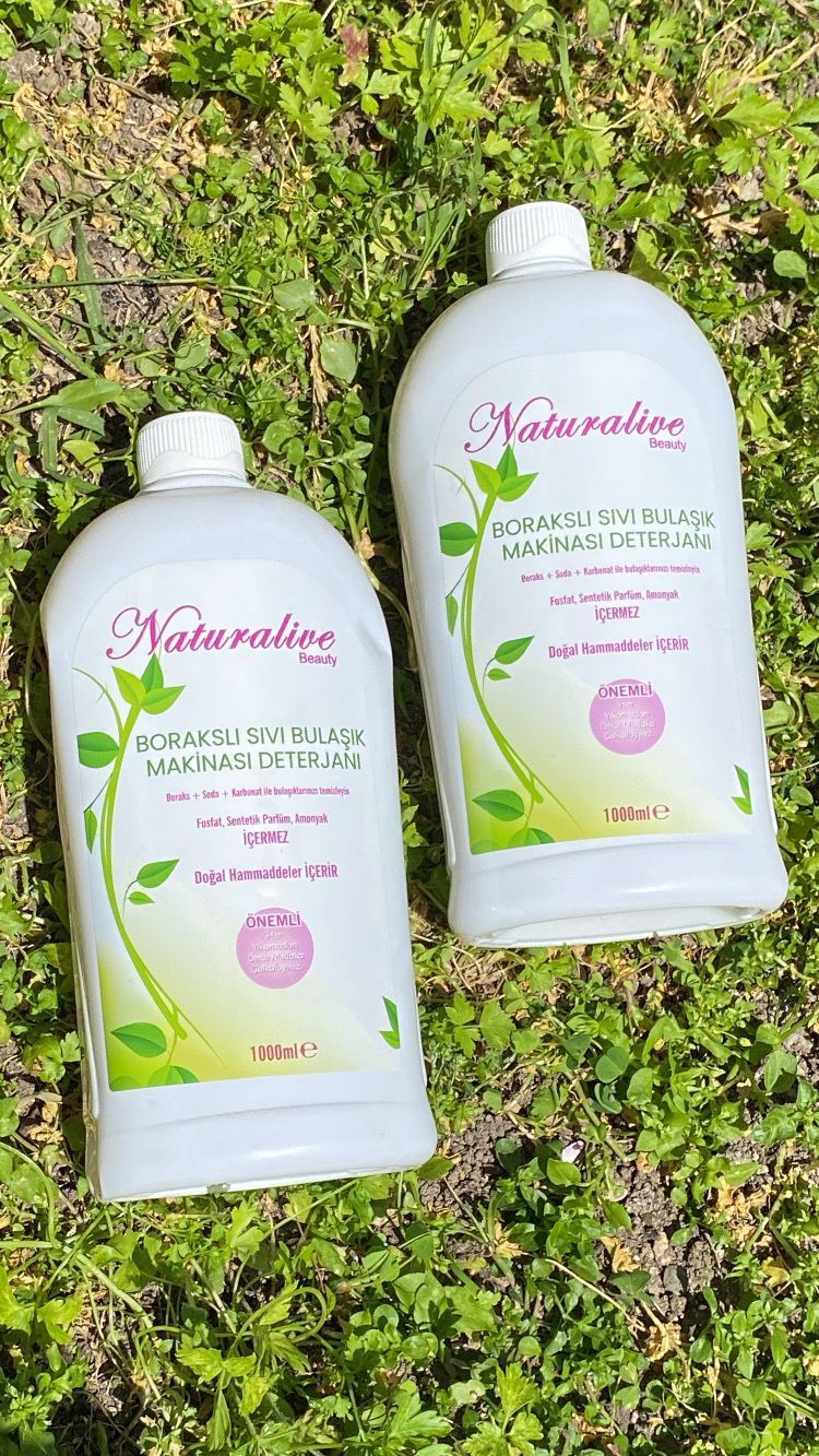 Naturalive Borakslı Sıvı Bulaşık Makine Deterjanı 1000 Ml