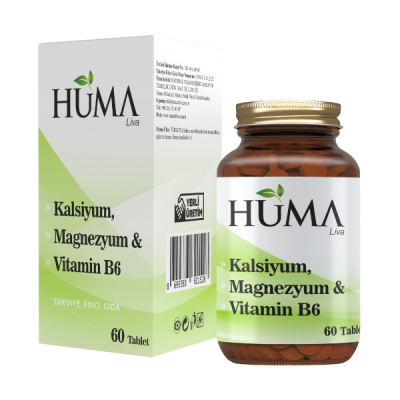 HUMA Kalsiyum, Magnezyum Vitamin B6 60 tablet