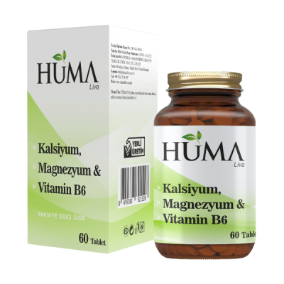 HUMA Kalsiyum, Magnezyum Vitamin B6 60 tablet