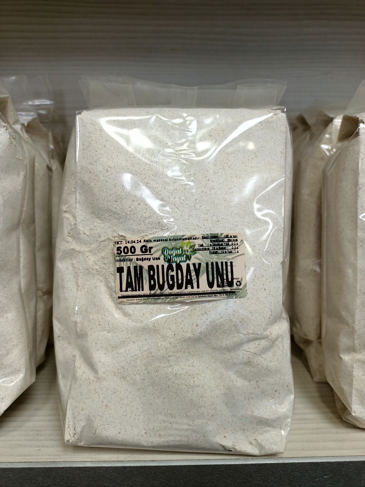 Tam Buğday Unu 500 gr