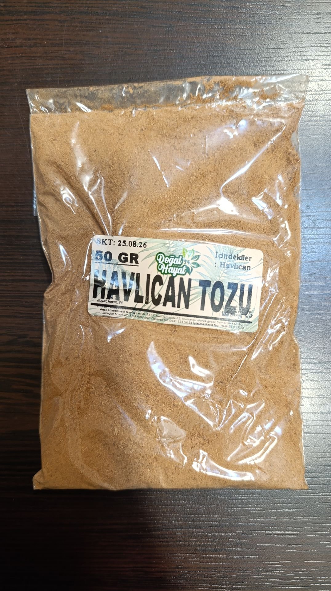 HAVLICAN TOZU 50 GR