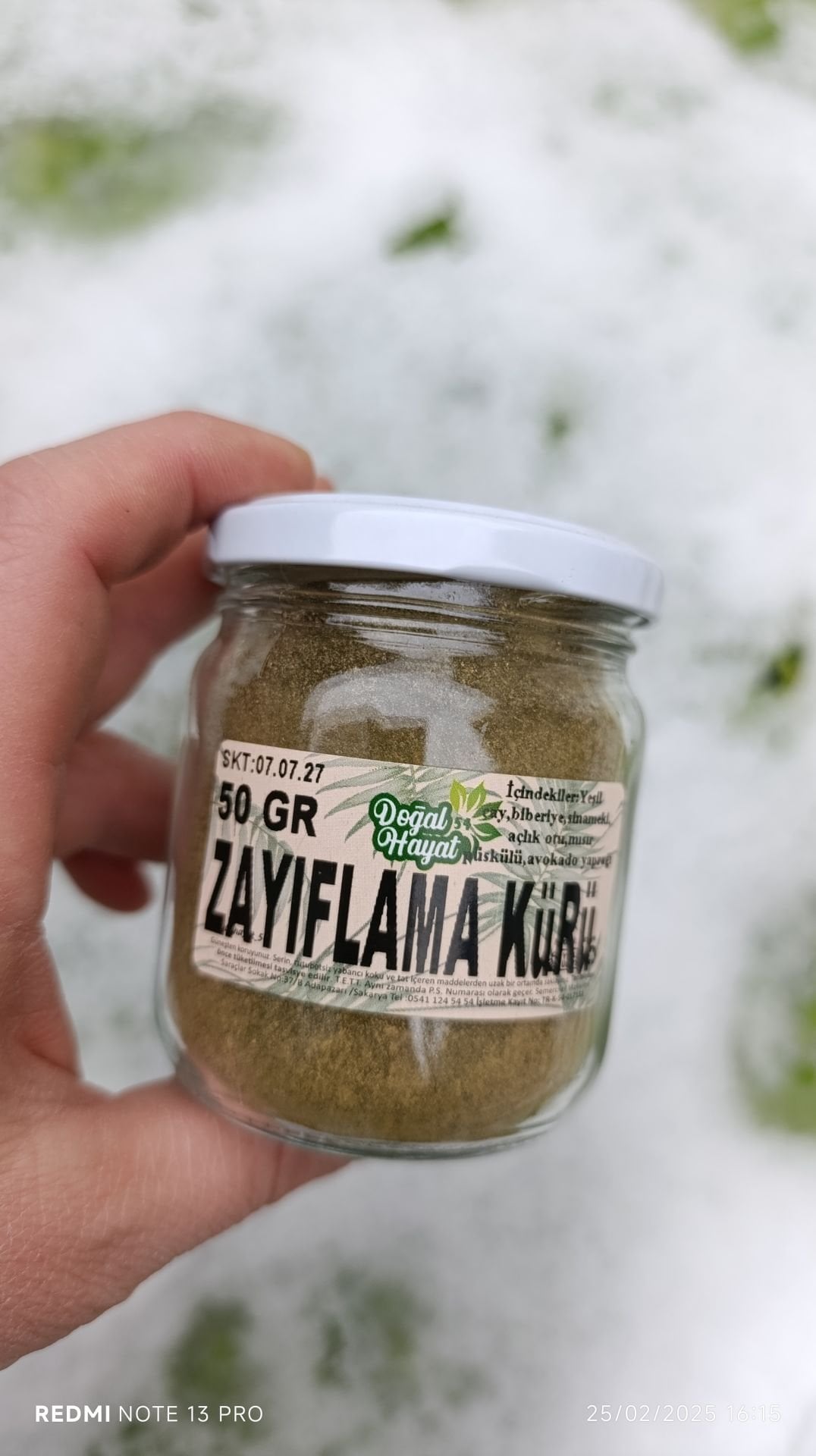 ZAYIFLAMA KÜRÜ 50 GR