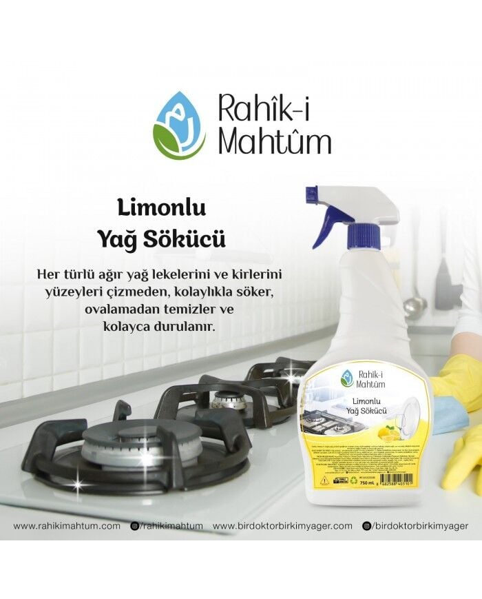 RAHİKİ MAHTUM Limonlu Yağ Sökücü (750 mL)