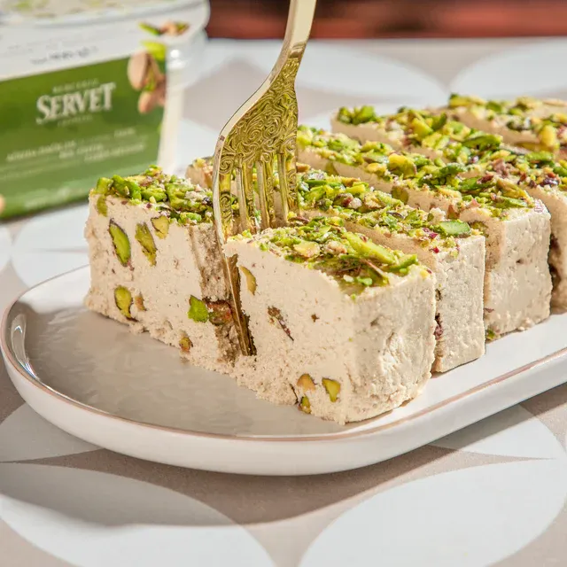 Rafine Şeker İlavesiz - Antep Fıstıklı Taze Tahin Helvası 400g