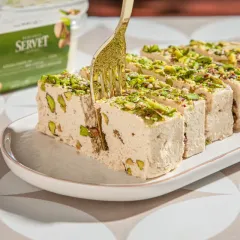 Rafine Şeker İlavesiz - Antep Fıstıklı Taze Tahin Helvası 400g