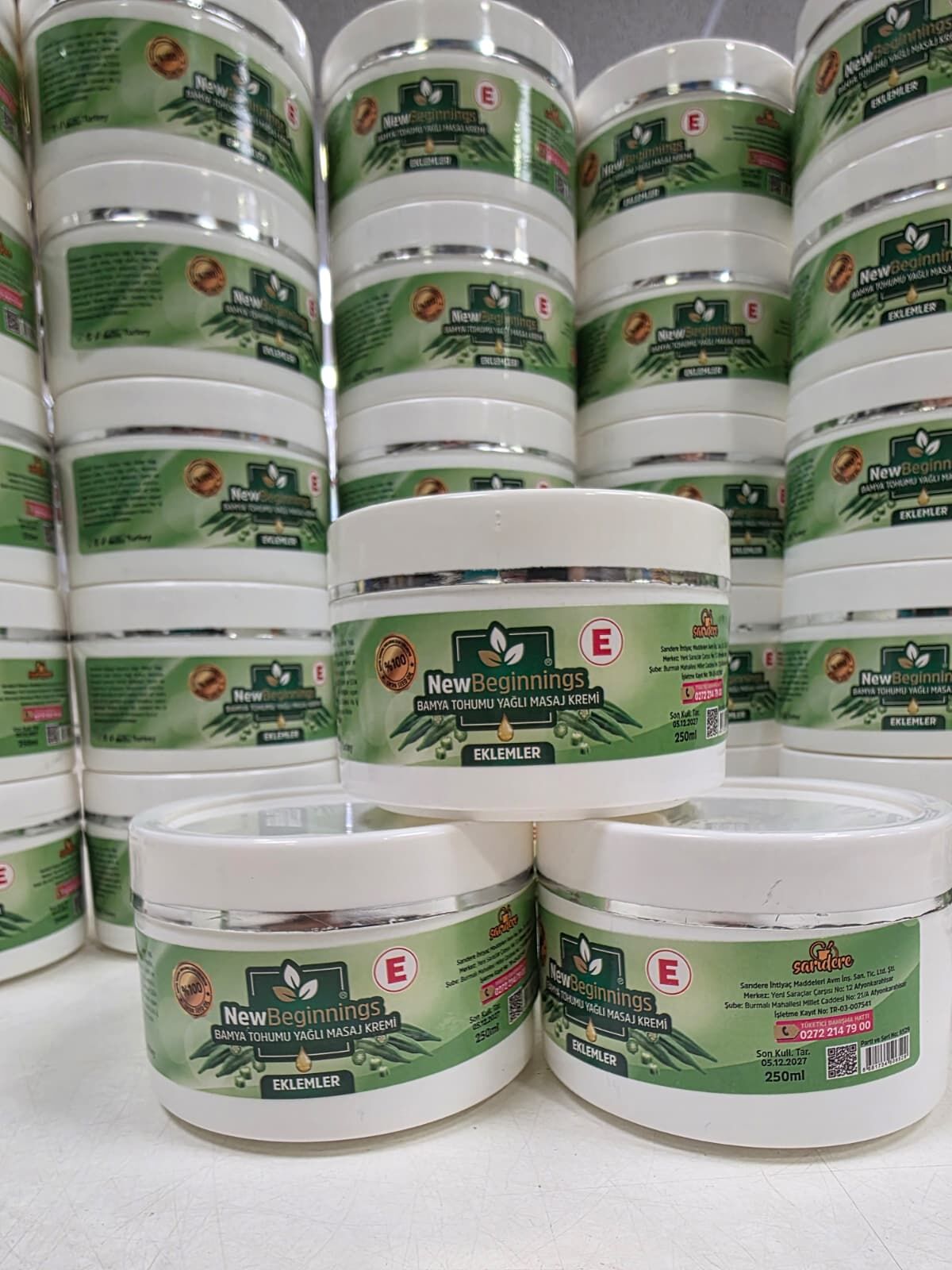 Bamya tohumu yağlı Masaj Kremi 250 ml