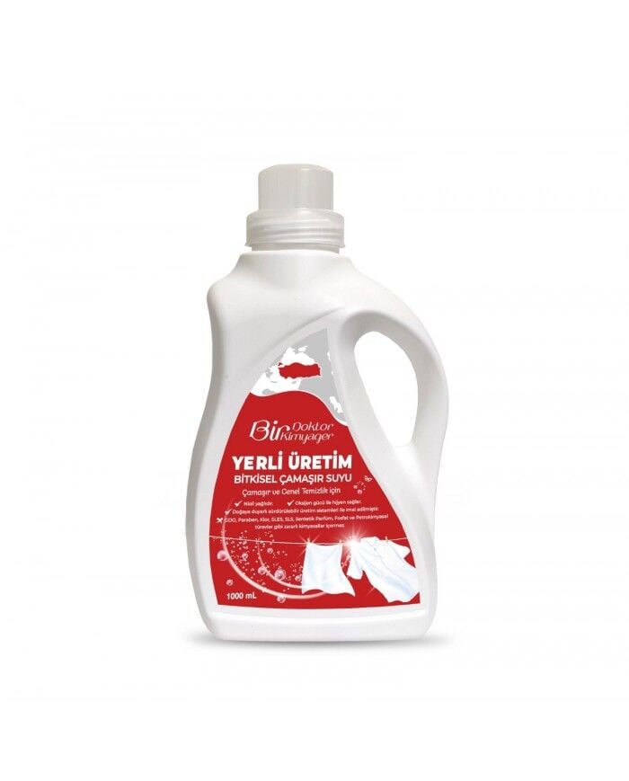 Yerli Üretim Bitkisel Çamaşır Suyu (1L)