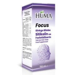 Focus: Ginkgo Biloba, Sitikolin ve Fosfotidilserin 150 ml