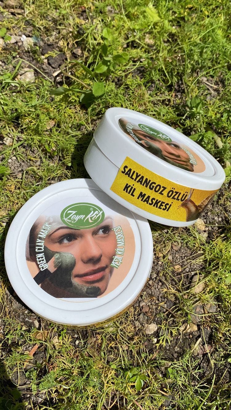 Yeşil Kil Maskesi (Salyangoz Özlü) 150 Gr